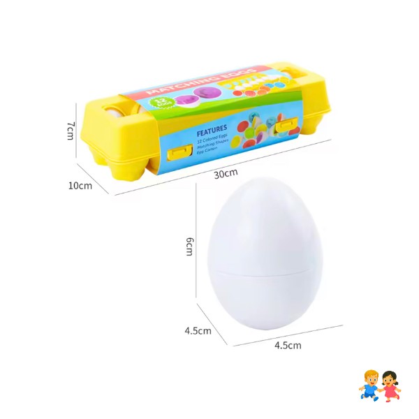 Juguete Para Niños Huevos Montessori Colores Y Formas.