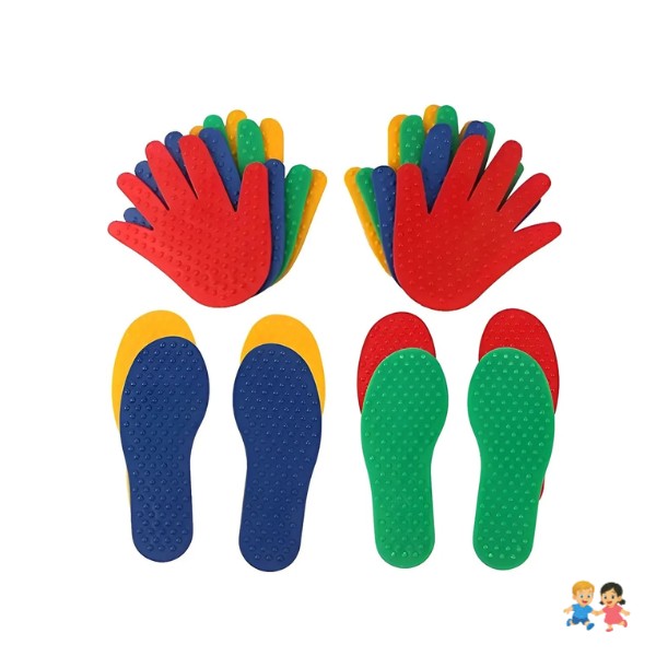 Set Par Huellas De Manos Y Pies - Juego De Equilibrio