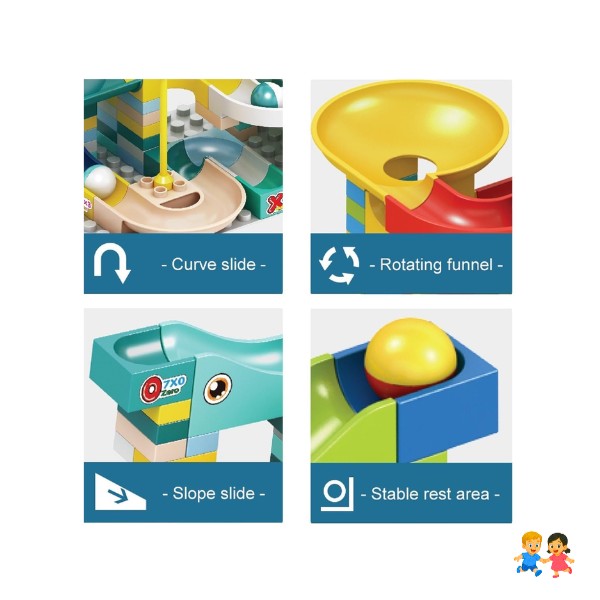 Mini Bloques Y Toboganes Juguete Educativo Para Niños