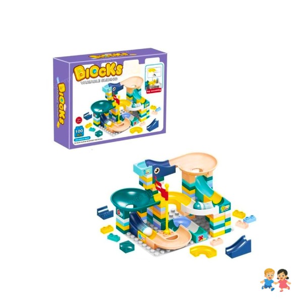 Mini Bloques Y Toboganes Juguete Educativo Para Niños
