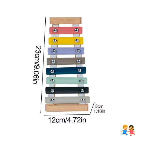 Set De 9 Instrumentos Musicales Madera Montessori Para Niños