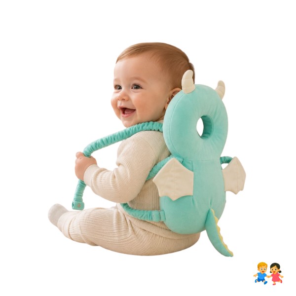 Almohada Protectora Para Bebé Mochila Anticaída Antigolpes