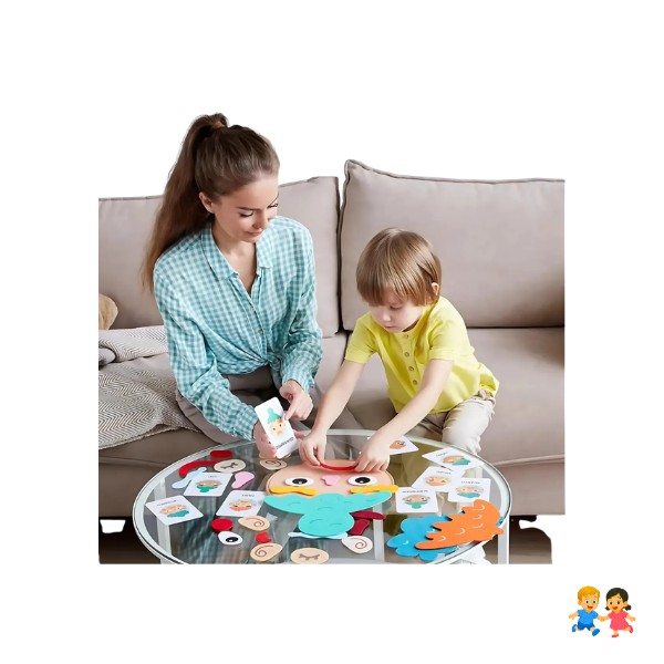 Tablero Expresiones de  Emociones Material Didáctico Socioemocional Para niños