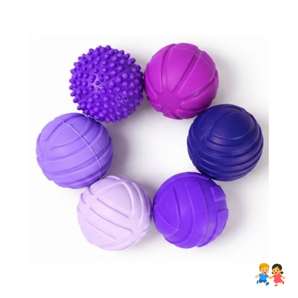 Set 6 Pelotas Masaje Antiestrés Terapéuticas sensoriales