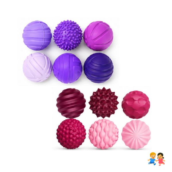 Set 6 Pelotas Masaje Antiestrés Terapéuticas sensoriales