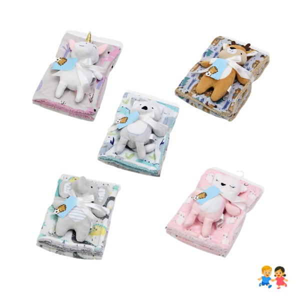 Manta Apego Bebé + Peluche Suave