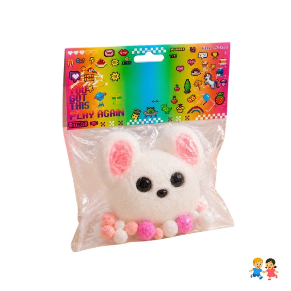 Squishy Perrito Frances Blanco Anti Estrés Sensorial