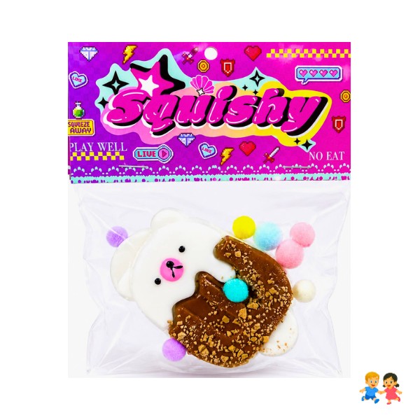 Squishy Paleta De Oso Chocolate Anti Estrés Sensorial