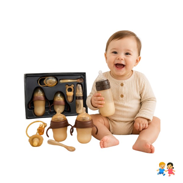 Set Mamaderas Bebé Anti Cólico Con Accesorios