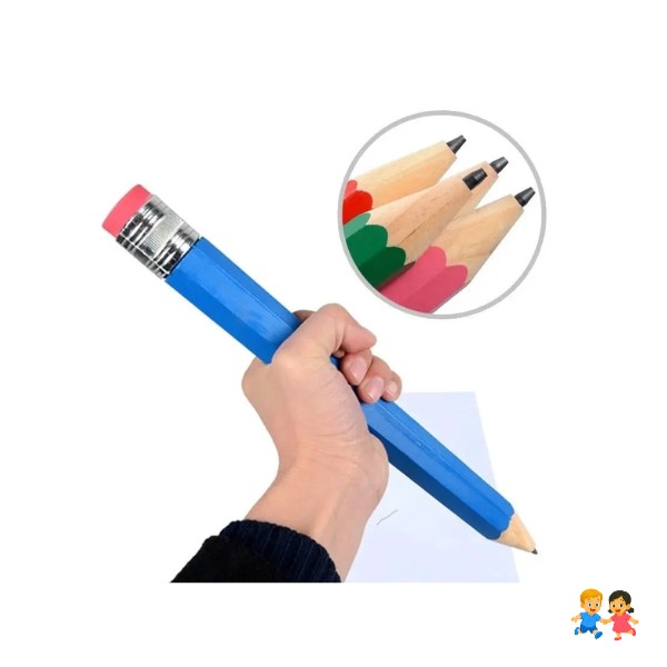 Lápiz Gigante De Colores Madera Niños