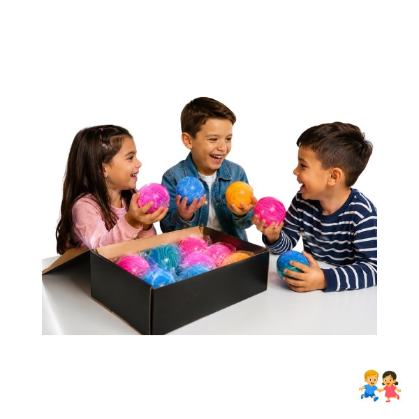 Pelota Antiestres Squishy Alivia Estrés Juguete multicolor.