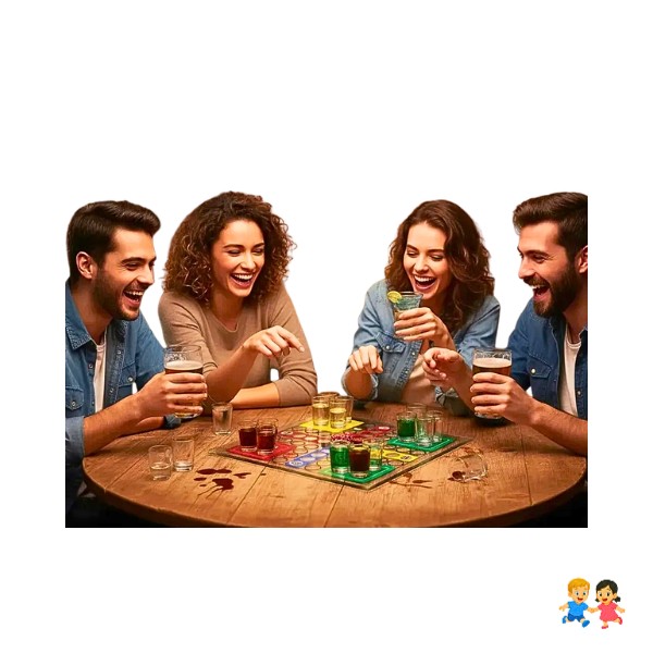 Juego De Mesa Ludo Beber Tragos 4 Jugadores