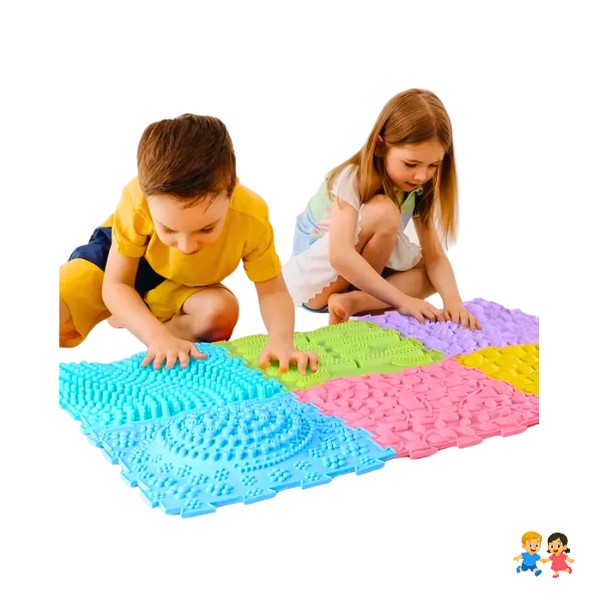 Set Tapetes Alfombras Sensoriales Con Texturas