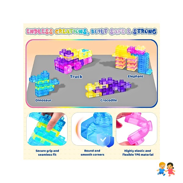 Bloques De Gelatina Construcción Para Niño Siliciona