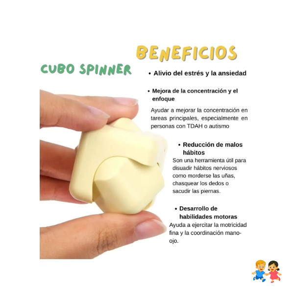 mini Cubo Sensorial Para Concentración Y Relajación