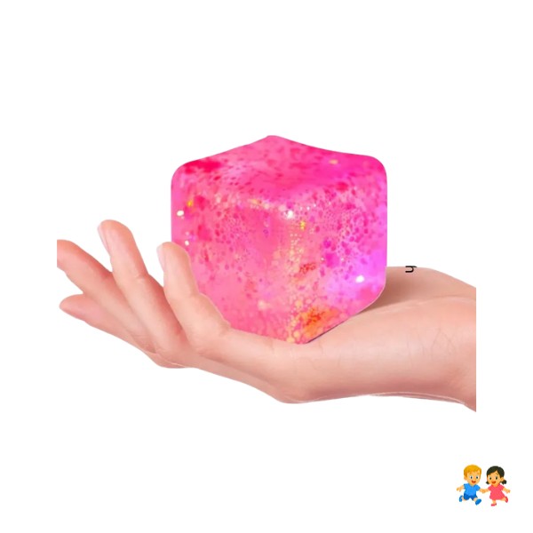 Cubo Sensorial Purpurina Gel Antiestrés Niños Adultos