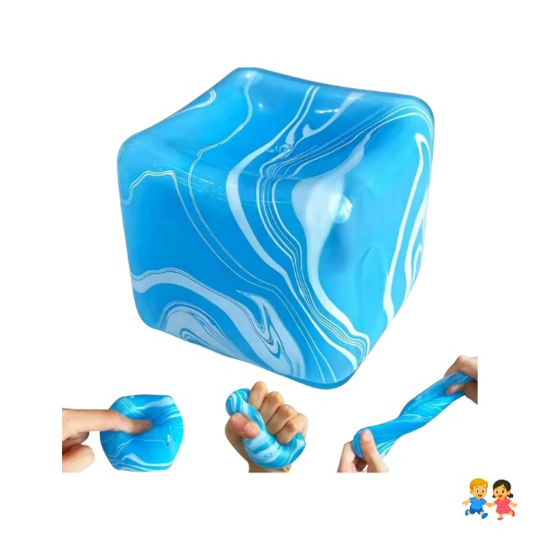 Squishy Cubo De Hielo Silicona Antiestrés Sensorial