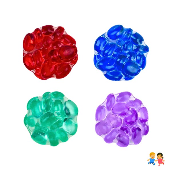 Pelota Squishy Antiestrés Con piedras Sonoras Sensorial