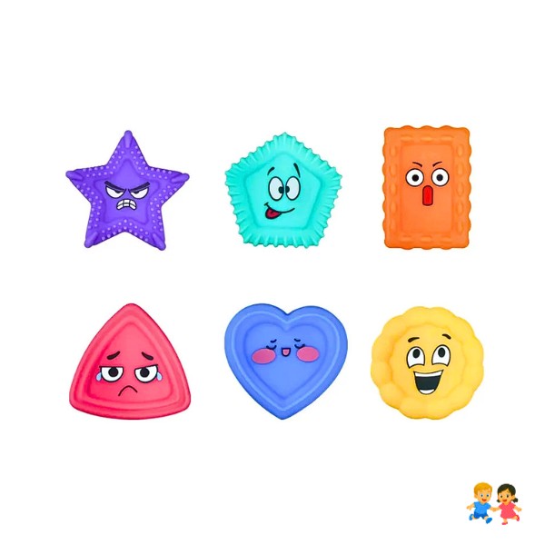 Piedras Sensoriales Emociones y Figuras Geométricas