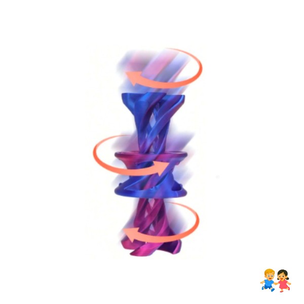 Juguete antiestrés espiral sensorial giratorio