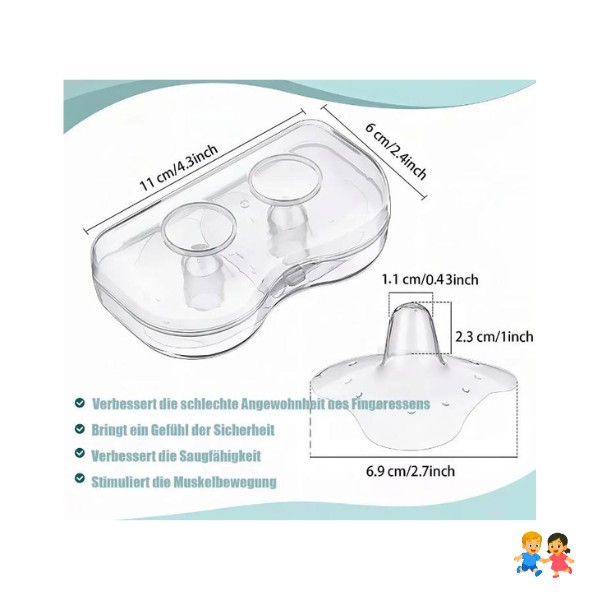 Pezoneras Para Lactancia Silicona Ultra Delgadas Caja