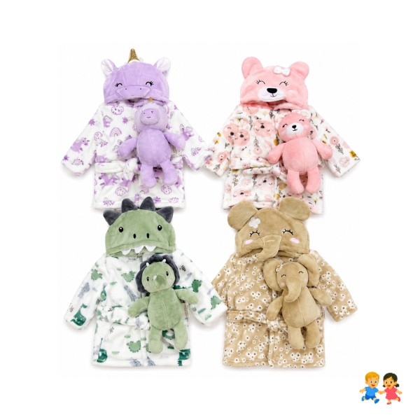 Bata De Baño Polar Bebé + Tuto De Apego