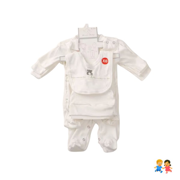 Ajuar Bebé Recién Nacido 0 A 3 Meses Blanco Algodón Unisex