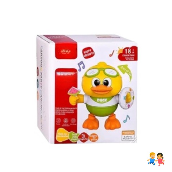 Pato Juguete Musical Bailarin Con Luces Para Bebes Niños