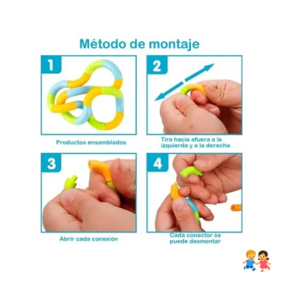 Juguete Sensorial Antiestrés Cuerda Deformable Flexible