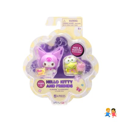 Figuras Hello Kitty Kuromi Keroppi Sanrio 2 Pack