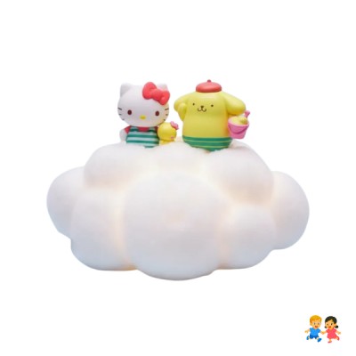 Figuras Hello Kitty Pompompurin Tropical 4 Pieza