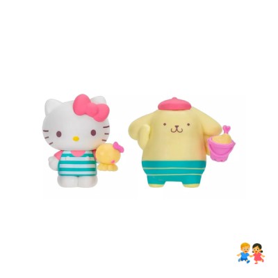 Figuras Hello Kitty Pompompurin Tropical 4 Pieza