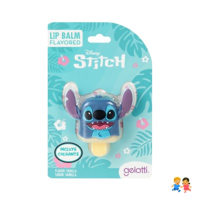 Lip Balm Stitch Disney Gelatti Sabor Fresa Vainilla