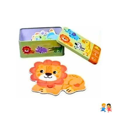 Puzzle Didáctico De Madera 6 Piezas Niños 2-4 Años