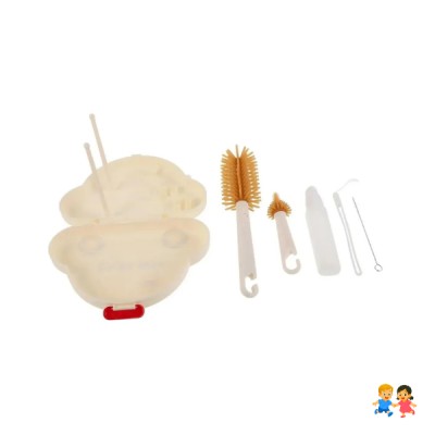 Kit Limpiador De Biberones 4 En 1 Portátil Con Estuche