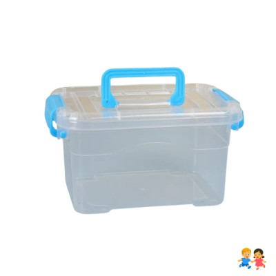 Caja Organizadora Transparente Con Tapa Multiuso Liso