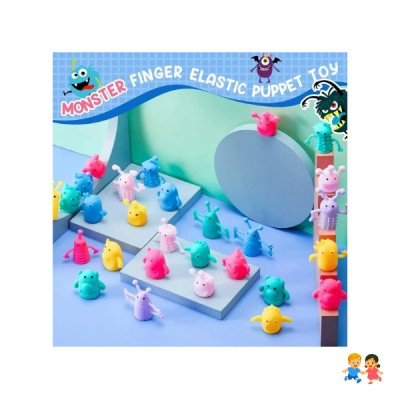 Set 20 Títeres De Dedo Monstruitos Colores Juguete Infantil