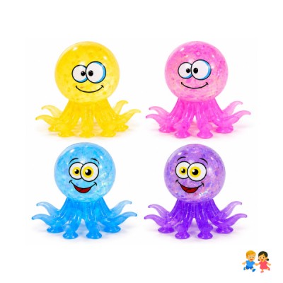 Pulpo Squishy Brillante Antiestrés Niños y Adultos