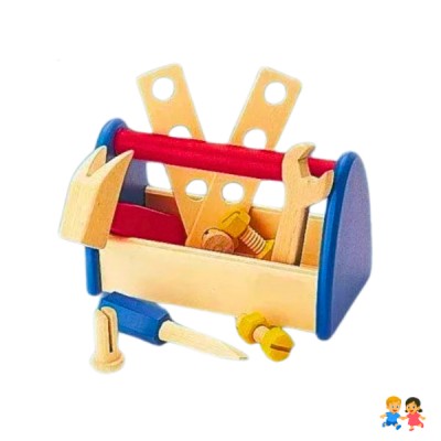 Juego Didáctico Caja De Herramientas De Madera Niños Niñas Color