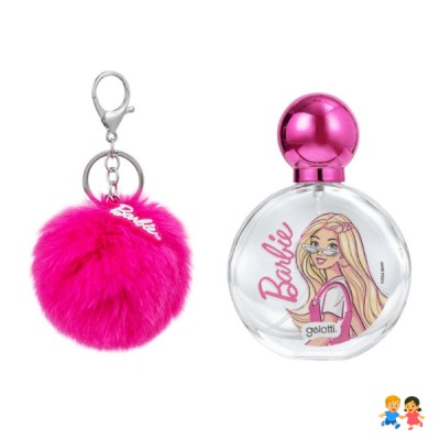 Set Perfume Barbie 50ml Niñas + Llavero Pom Pom