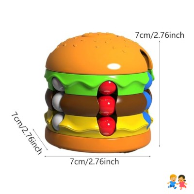 Hamburguesa Sensorial Antiestrés Giratoria Spinner  Niños y Adultos