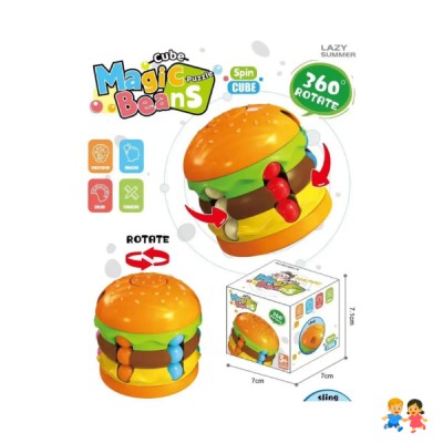Hamburguesa Sensorial Antiestrés Giratoria Spinner  Niños y Adultos