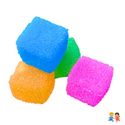 Squishy De Silicona Forma De Cubos De Hielo Texturizado