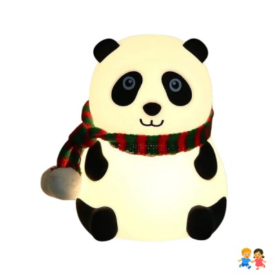 Lampara Nocturna Panda Sensor Bebes Niños Espanta Cuco
