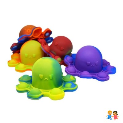 Pulpo Sensorial Antiestrés Reversible Relajante Para Niños