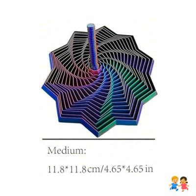 Juguete Sensorial Cinético Giratorio Espiral 3D Antiestrés Relajante