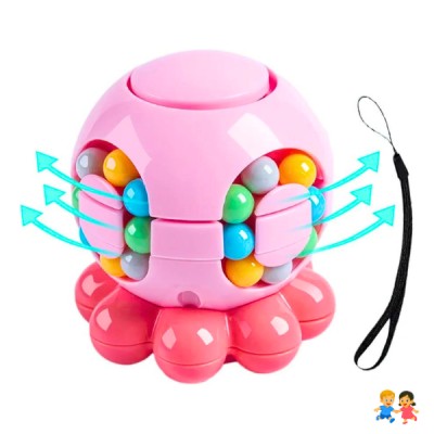 Spinner Sensorial Antiestrés Giratorio con Bolitas Educativo