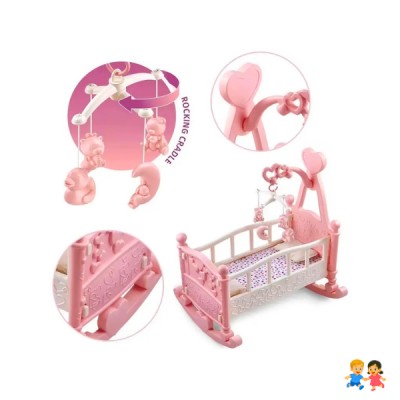 Cuna Para Muñecas Juguete Didáctico Para Niños Y Niñas