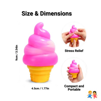 Squishy Helado Antiestrés Juguete Suave Cono