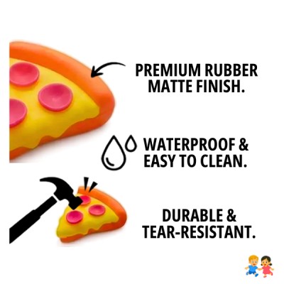 Squishy Pizza Colorida De Silicona Antiestrés Fidget